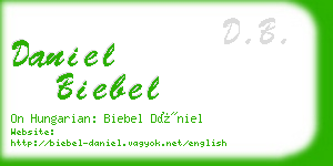 daniel biebel business card